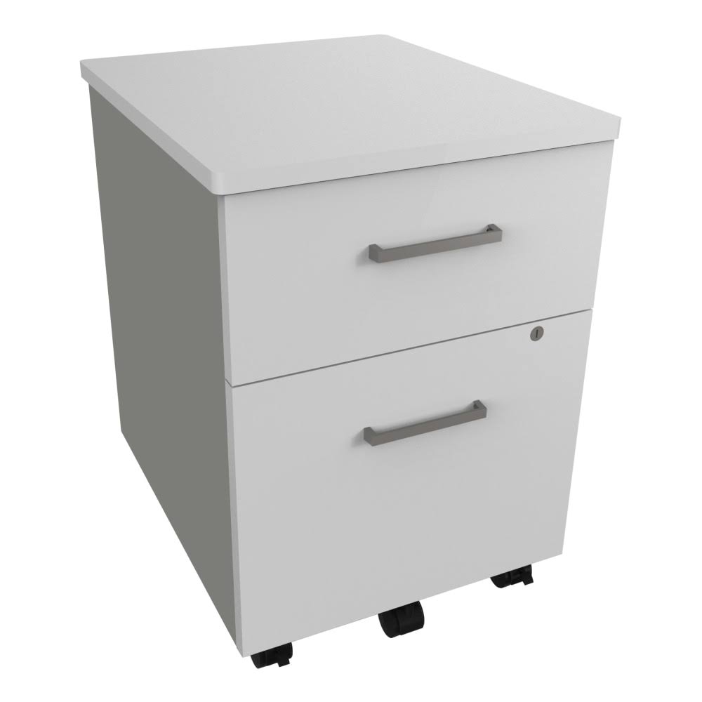 White/Silver Filing Cabinets A19797