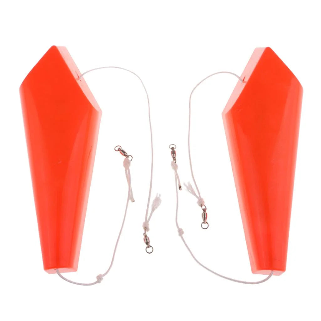 1 Pair Splashing Float Trolling Board Planer Fishing Slippers G142