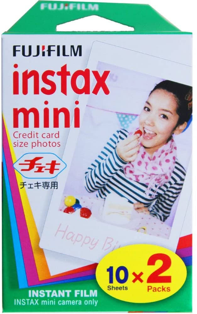 Smokey White Instant Film Camera with 40 Sheets of Instant Film W37023