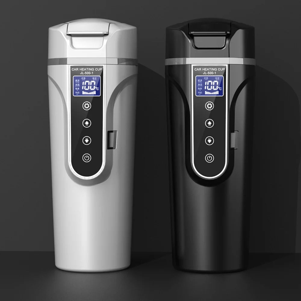 12.0V Car 24V Truck Heated Cup Electric Kettle with LCD Display C622741