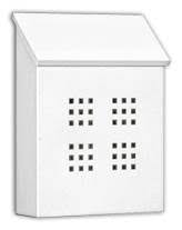 White Traditional Decorative Mailbox L57683