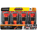 Ratchet Tie-Down Strap 4-Pk 20ft 3000Lb Break Strength Q48977