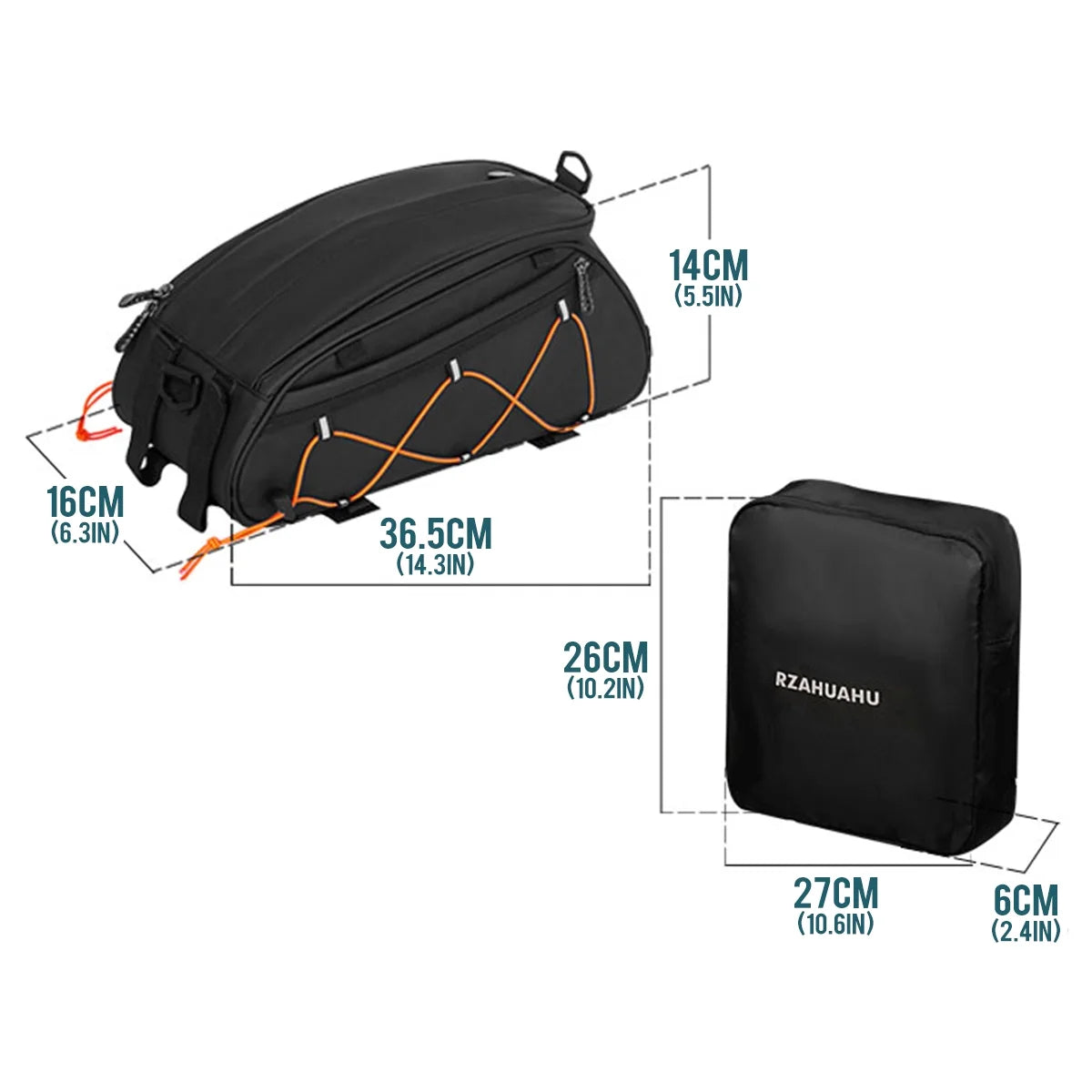 Bike Rack Bag Set with Cooler and Hanging Bags D494