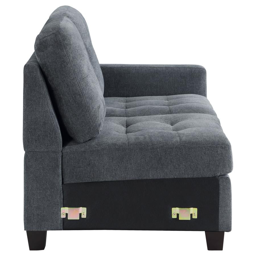 Steel Grey Upholstered Chair Q7447