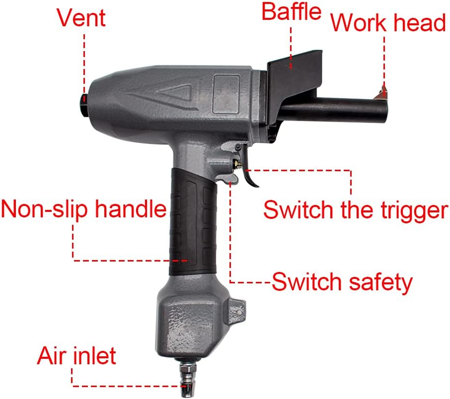 Pneumatic Nail Puller Wood Plank 1.7-3.5MM Air Nail Remover 0.45-0.75Mpa L67584