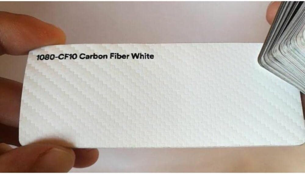 White Carbon Fiber Vinyl Flex Wrap Pack of 2 N1161