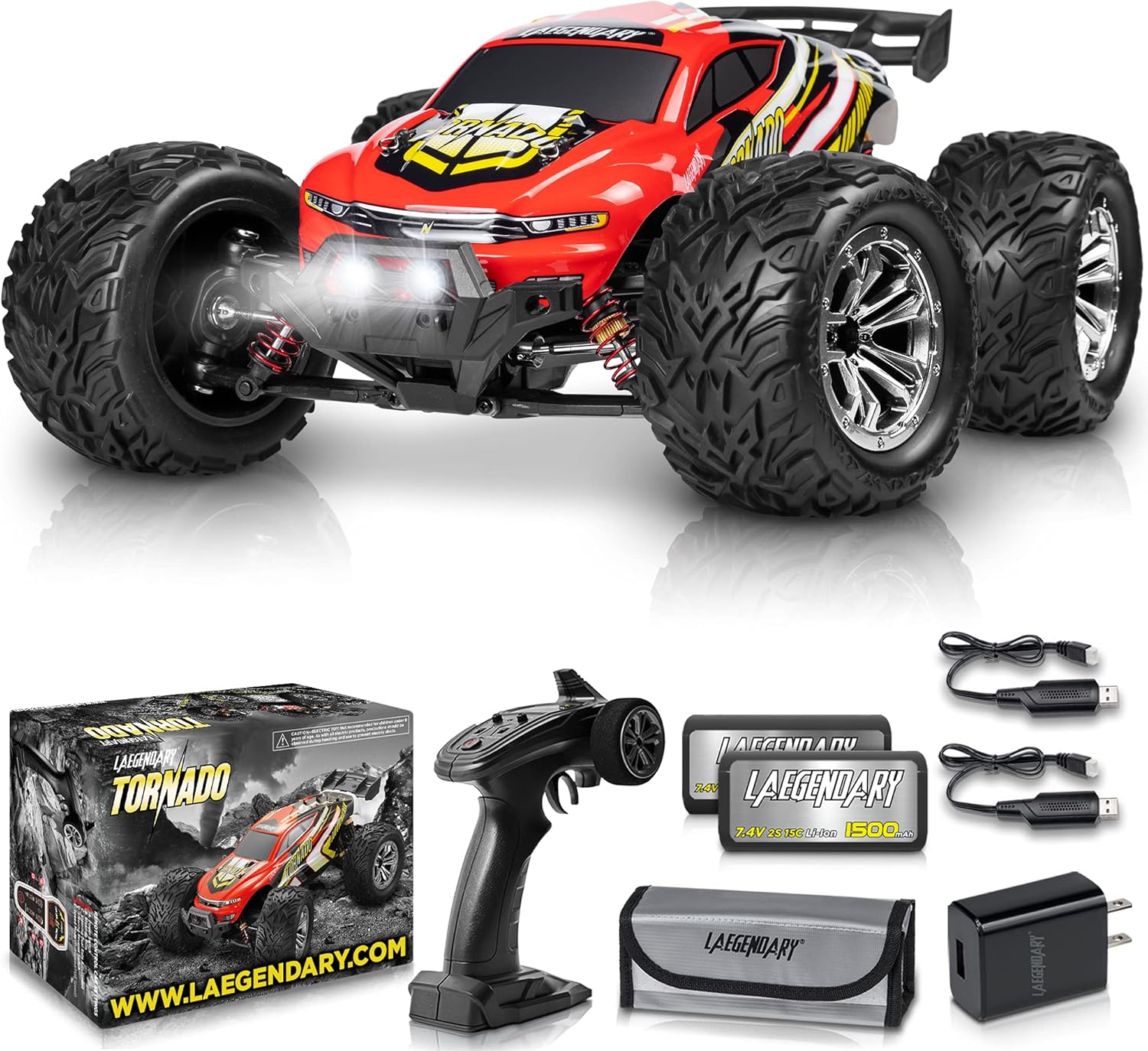 Purple Yellow 4x4 Off Road Waterproof RC Car W7330