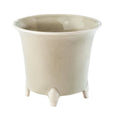 Large Gray and White Ceramic Cachepot C179070