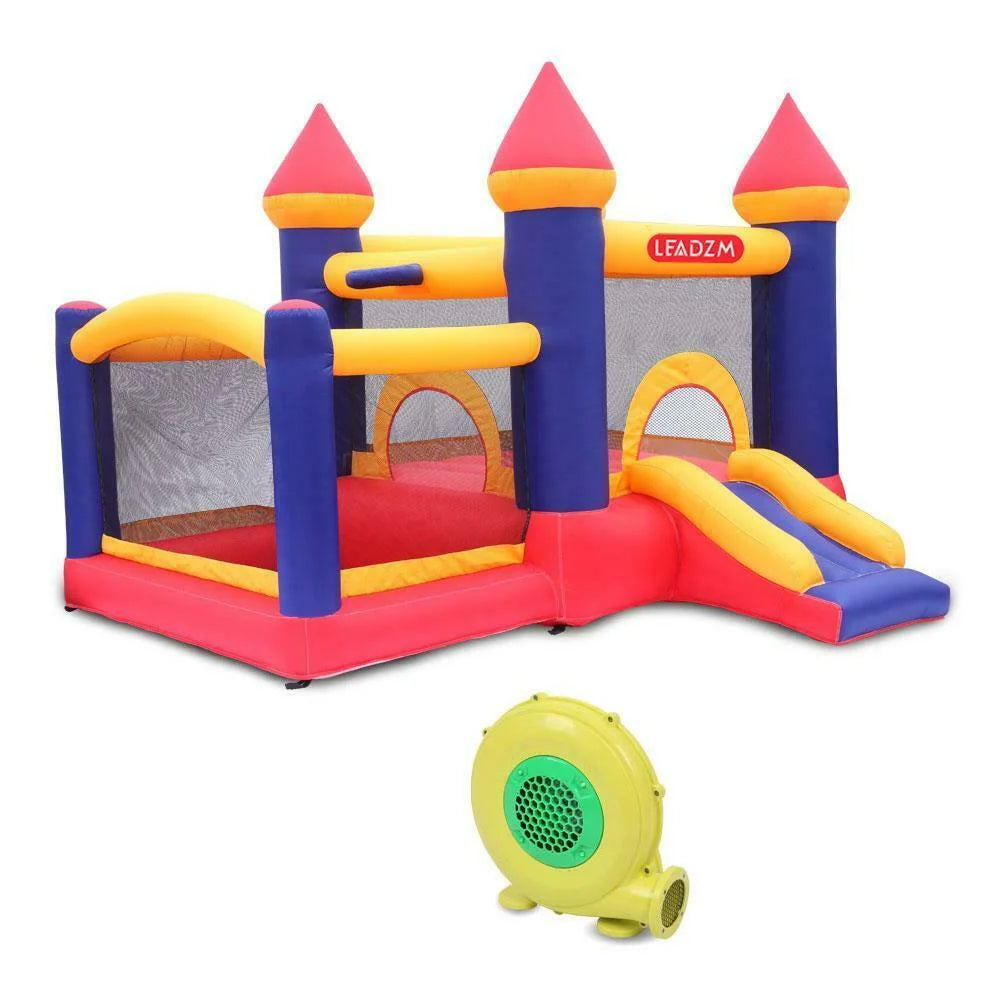 Inflatable Bounce House Castle Kids Slide Jumper Bouncer 2 Room with Blower O2169