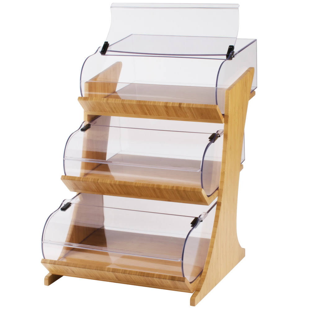 3 Tier Bamboo Bakery Display S315479