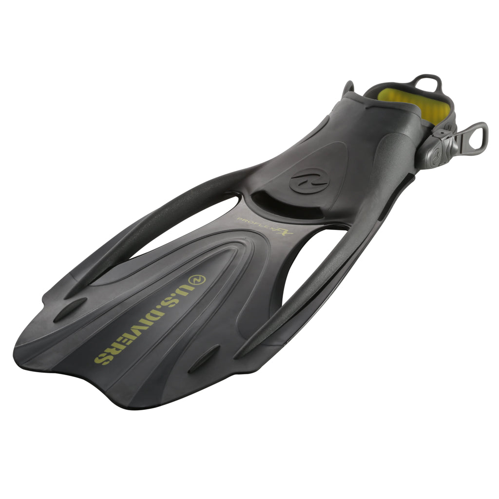 Adult Snorkeling Set Black with Mask, Snorkel, Large Fins and Gear Bag F312574