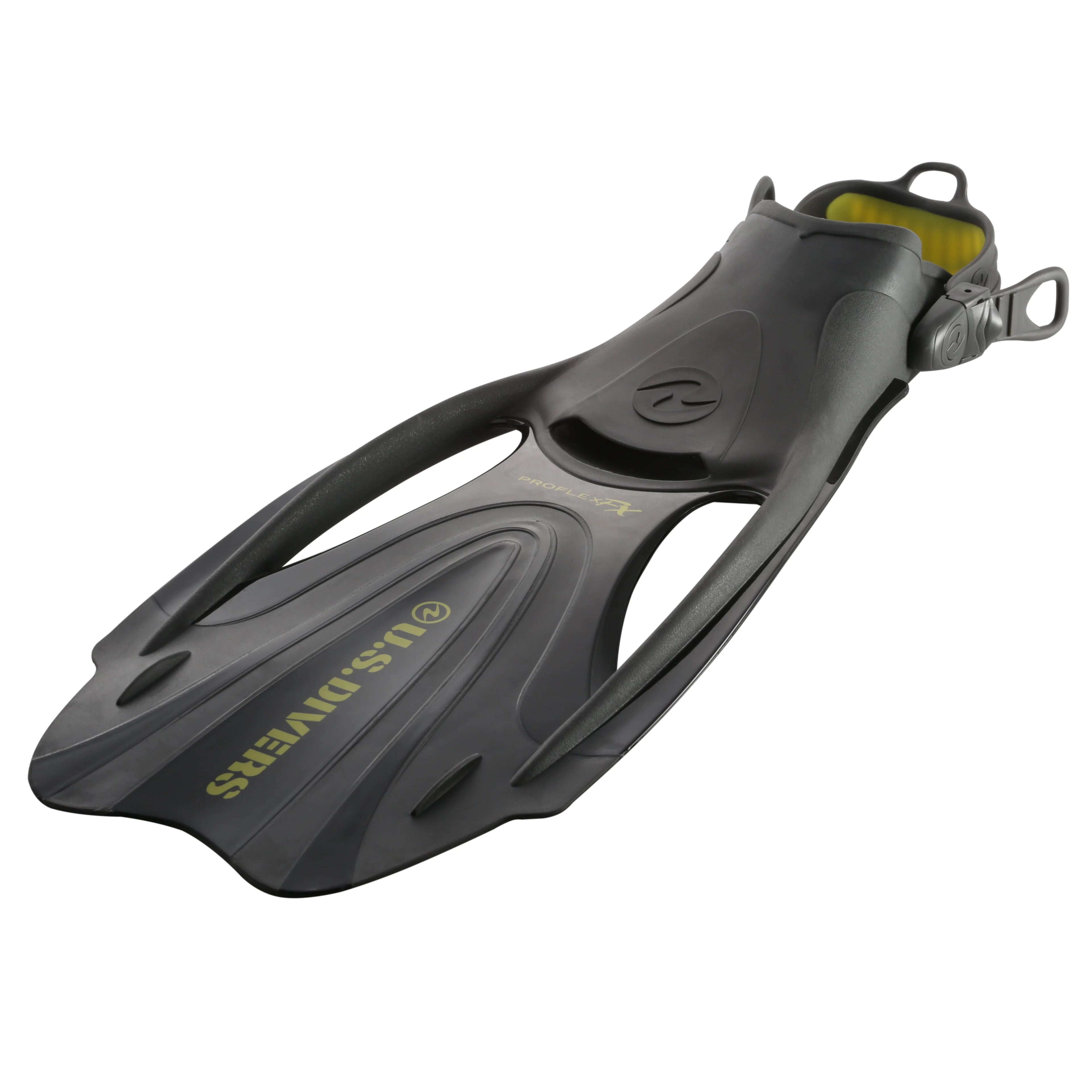 Adult Snorkeling Set Black with Mask, Snorkel, Large Fins and Gear Bag F312574