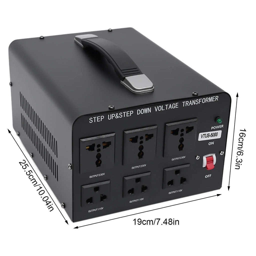 5000W Voltage Converter Transformer 220V-110V Step Up/Down O17311