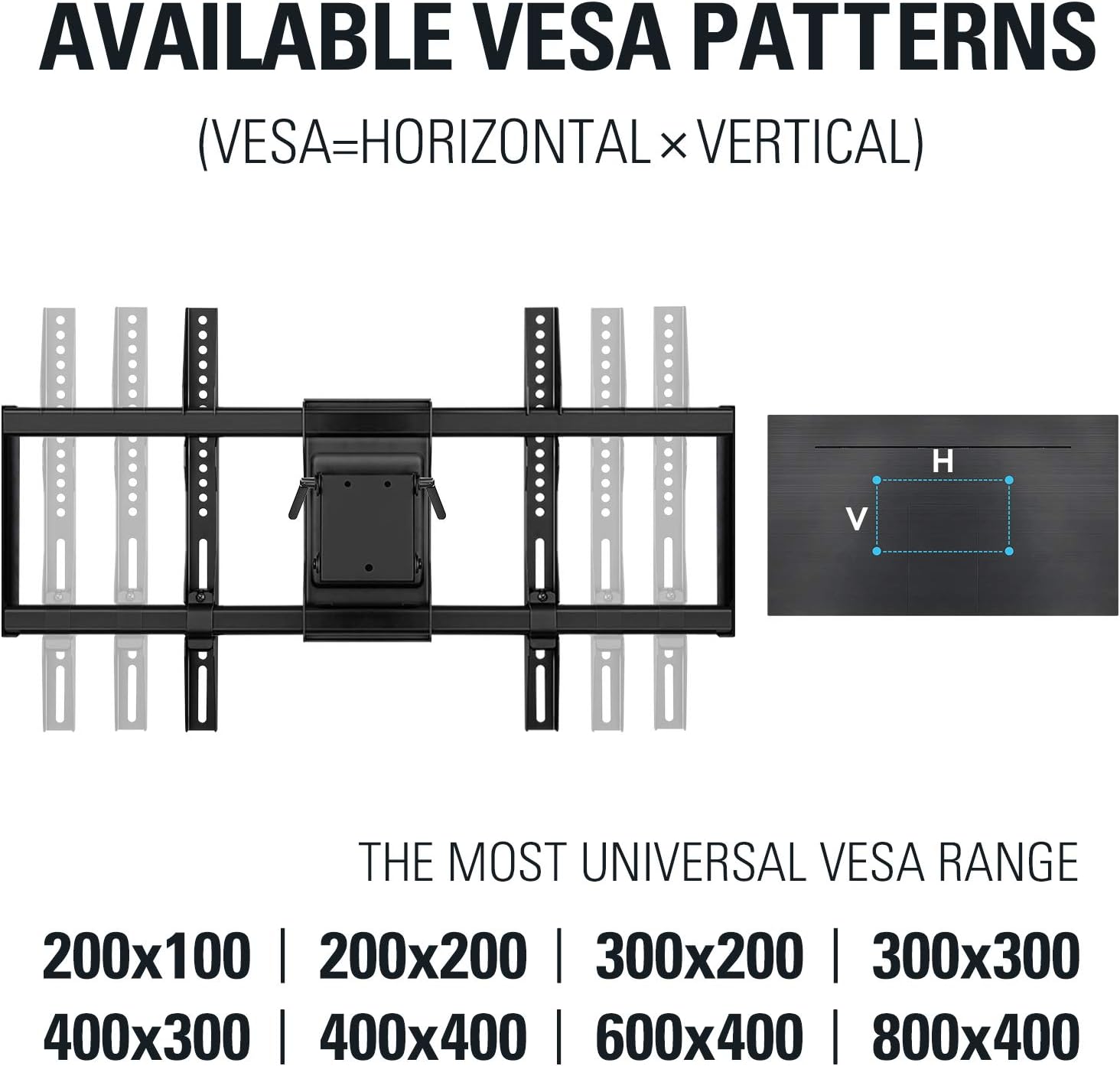 TV Wall Mount for 42-86 Inch TV, Full Motion with Articulating Arms, Max VESA 800x400mm M976