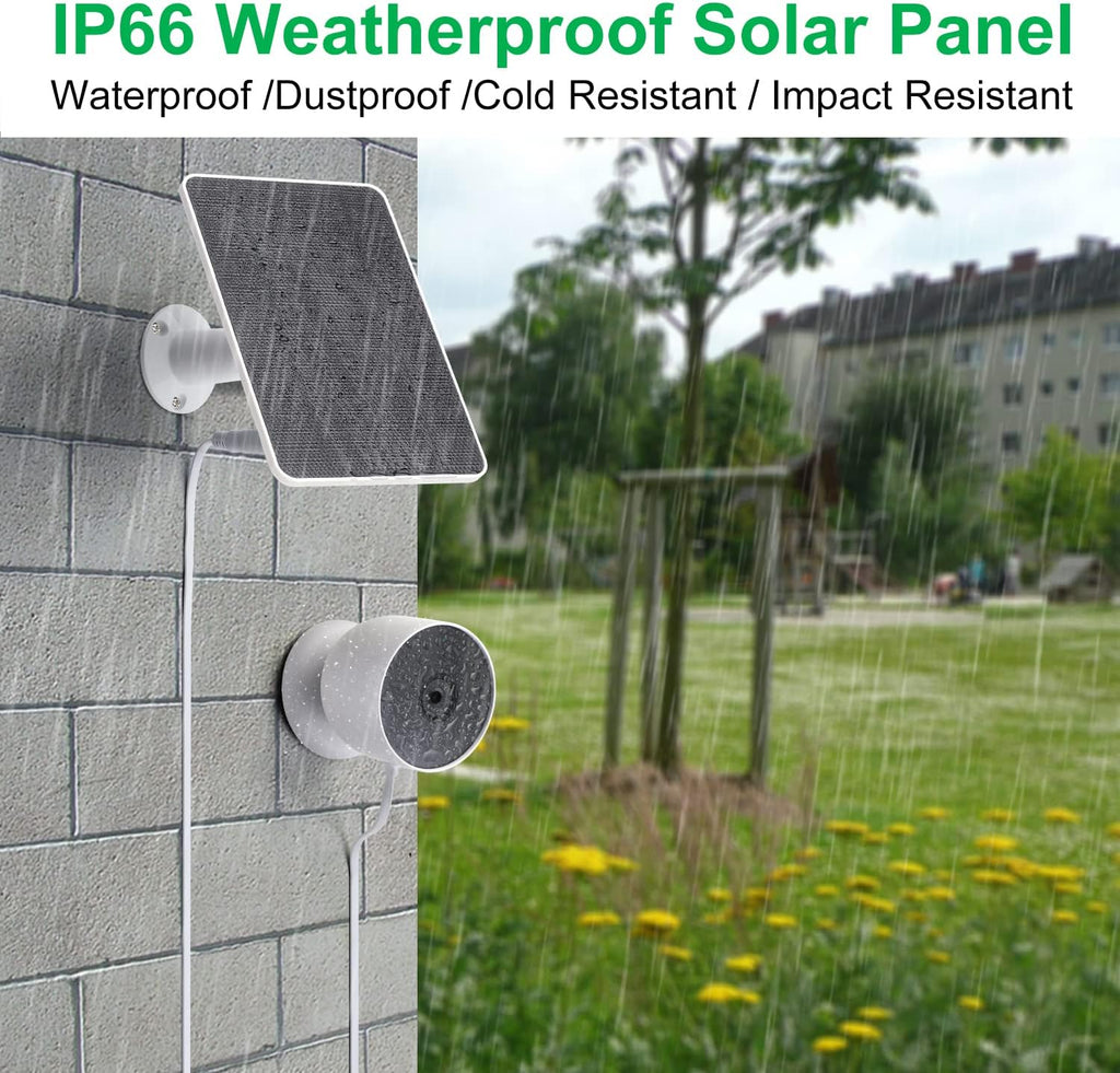 3PACK White IP65 Weatherproof Solar Panel Q69253