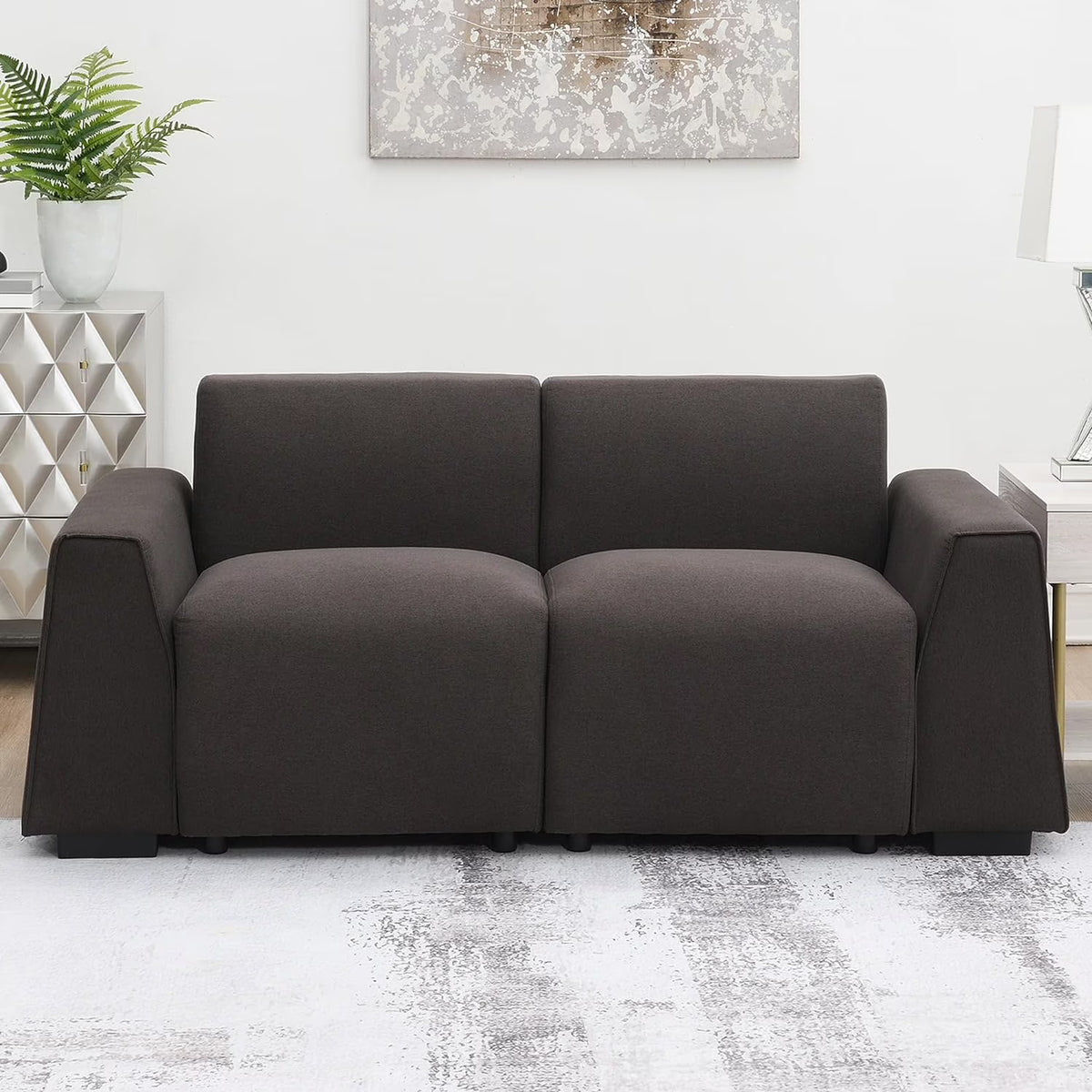 3 Seater Upholstered Sofa Couch U60036