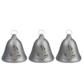 6.5x22 Musical Lighted Silver Bells Christmas Decorations Set of 3 G242192