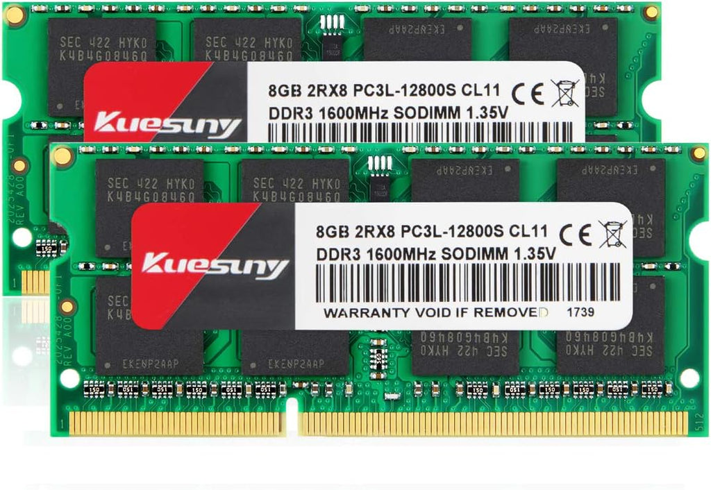 16GB Kit (8GBX2) DDR3L-1600 UDIMM Non ECC Unbuffered Desktop Memory RAM Module V5297