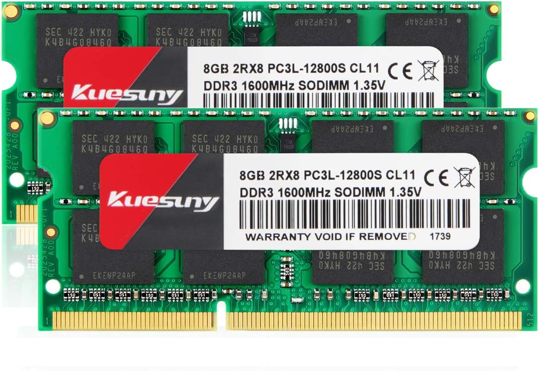 16GB Kit (8GBX2) DDR3L-1600 UDIMM Non ECC Unbuffered Desktop Memory RAM Module V5297