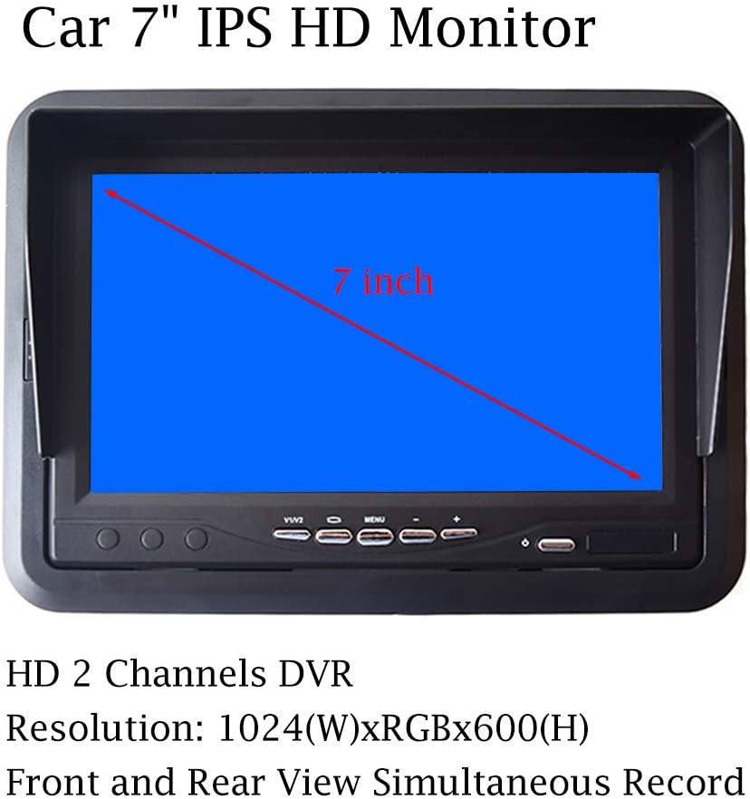 7 inch IPS Monitor Car Backup System with Dual Recording Camera Y27221