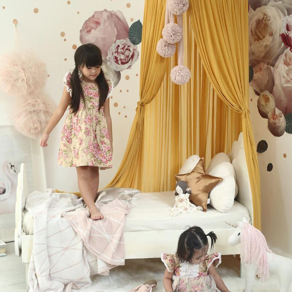 Kids Baby Bed Canopy Mosquito Net Princess Curtain Tent D92999