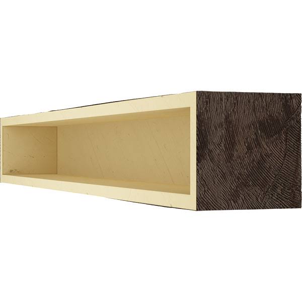 Hand Hewn Faux Wood Fireplace Mantel S2231