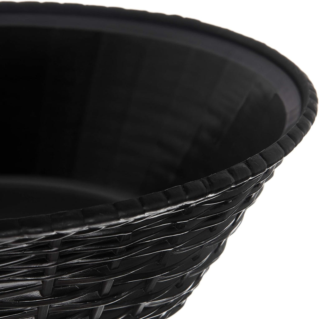 Round Serving Basket, 9", Black (Pack of 12) C1159