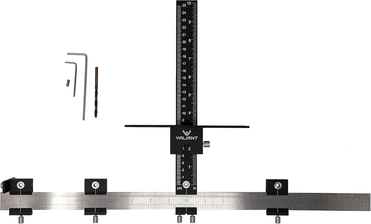 Aluminum+ABC Extended 20 INCH Ruler Cabinet Hardware Jig Template Tool M994741