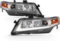 LED Tube Projector Headlights Chrome Housing X64751
