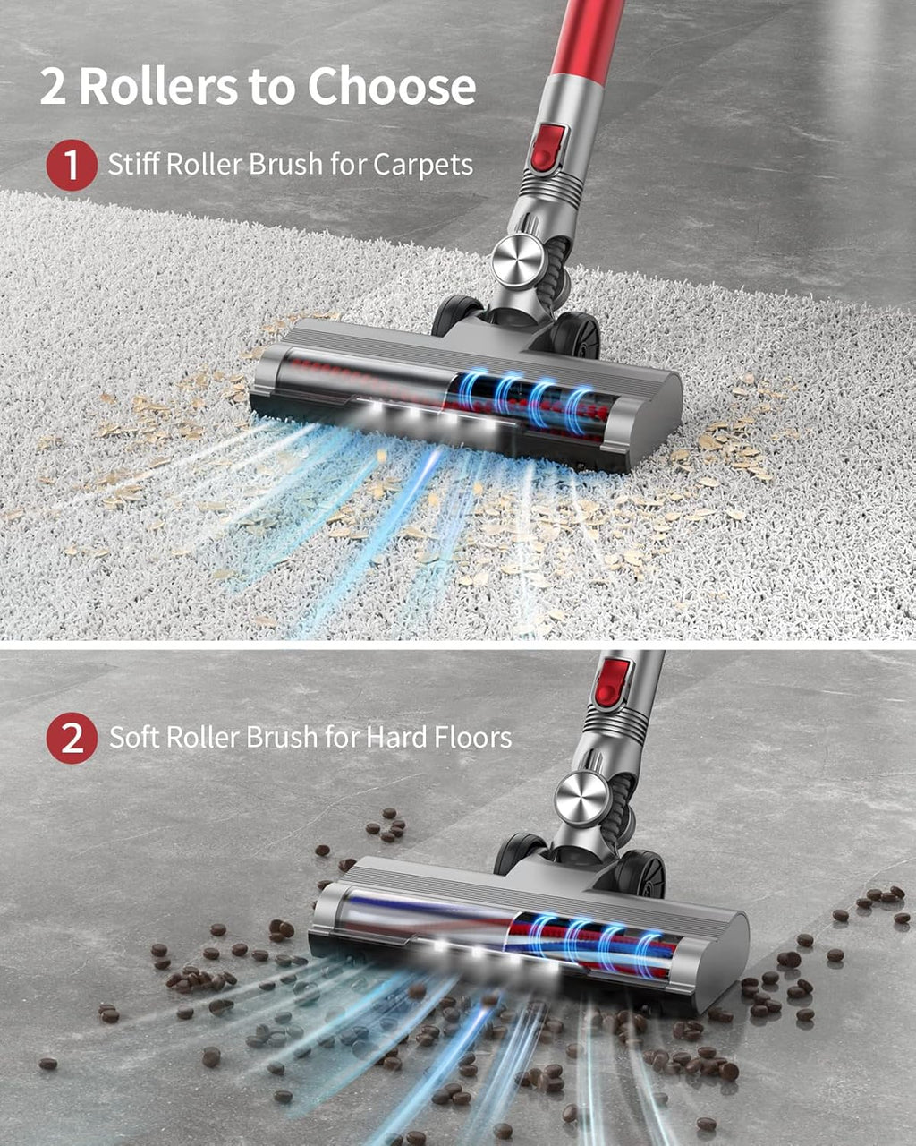 Cordless Stick Vacuum Cleaner with Detachable Battery T38586