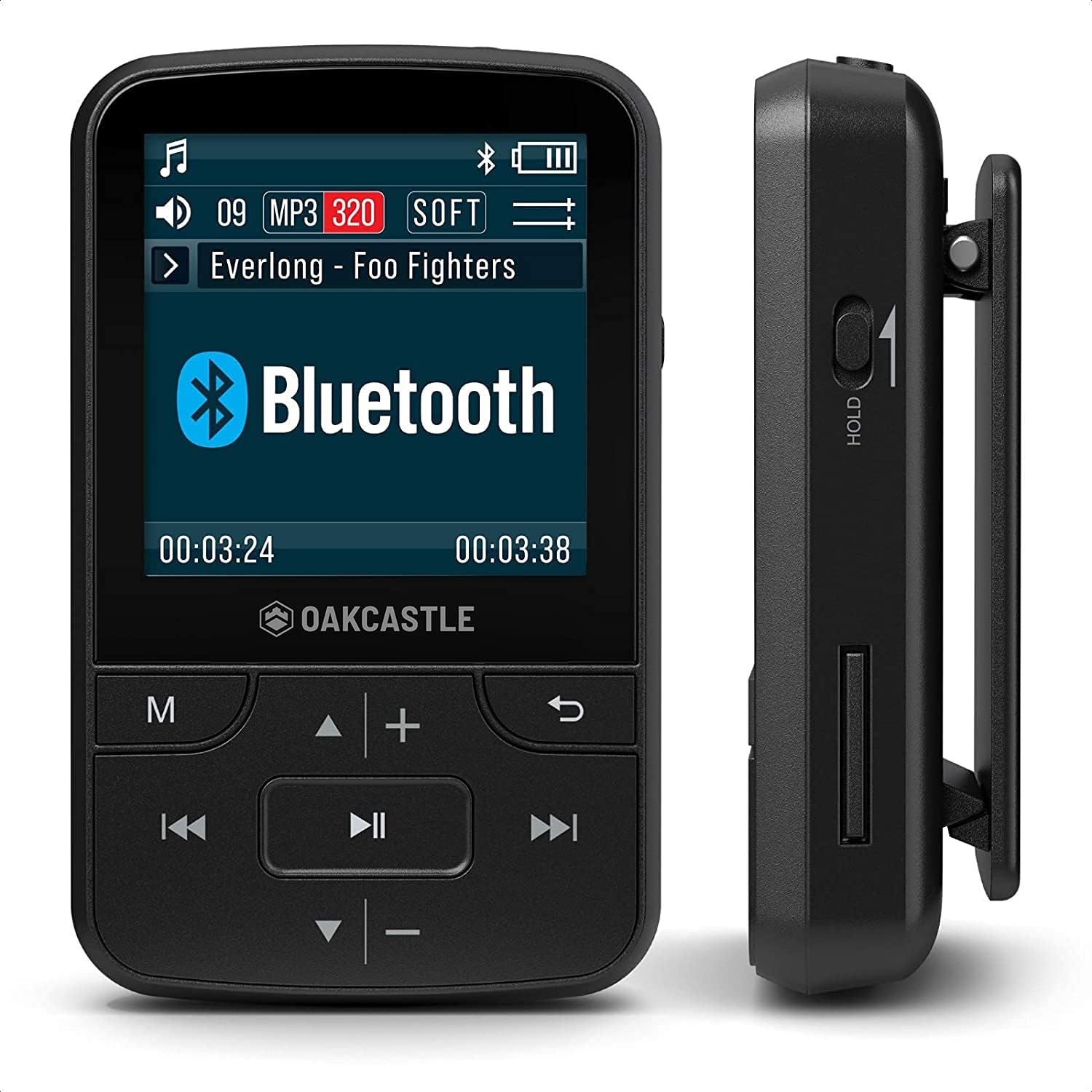 16GB MP3 Player with Bluetooth, FM Radio, Micro SD Slot, Pack of 2 F703