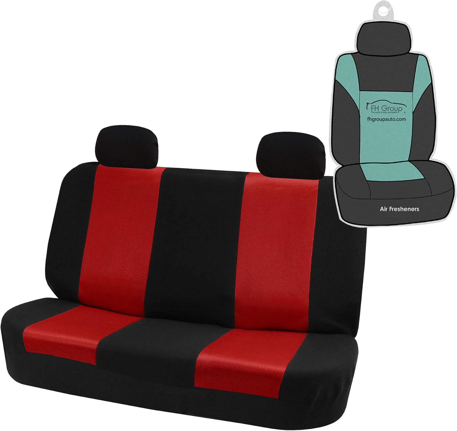 Beige Cloth Bench Car Seat Covers Rear Set N63547