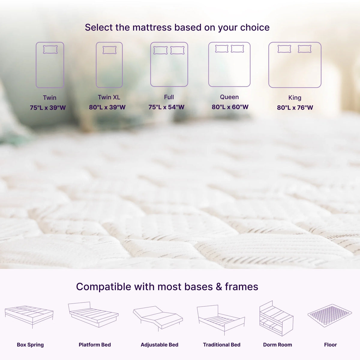 Queen Size Hybrid Mattress J249