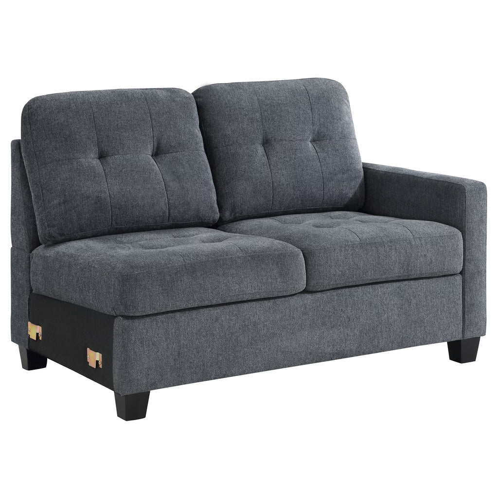 Steel Grey Upholstered Chair Q7447