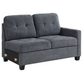 Steel Grey Upholstered Chair Q7447
