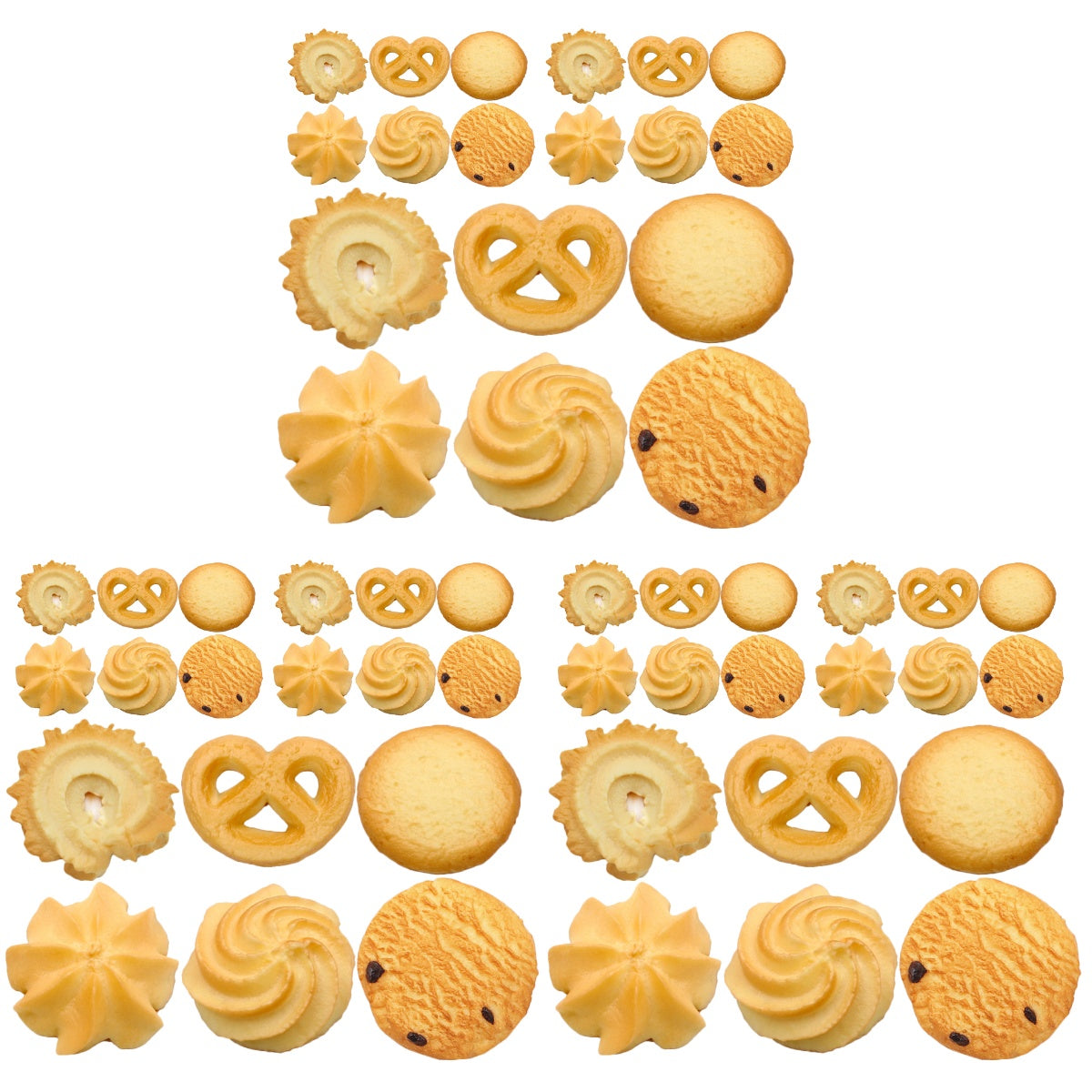 54 Pcs Dollhouse Miniatures Cookies Chocolate Popcorn Biscuit Fake Candy Food Plaything U39270