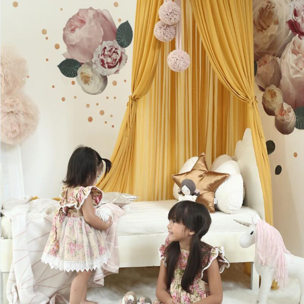 Kids Baby Bed Canopy Mosquito Net Princess Curtain Tent D92999