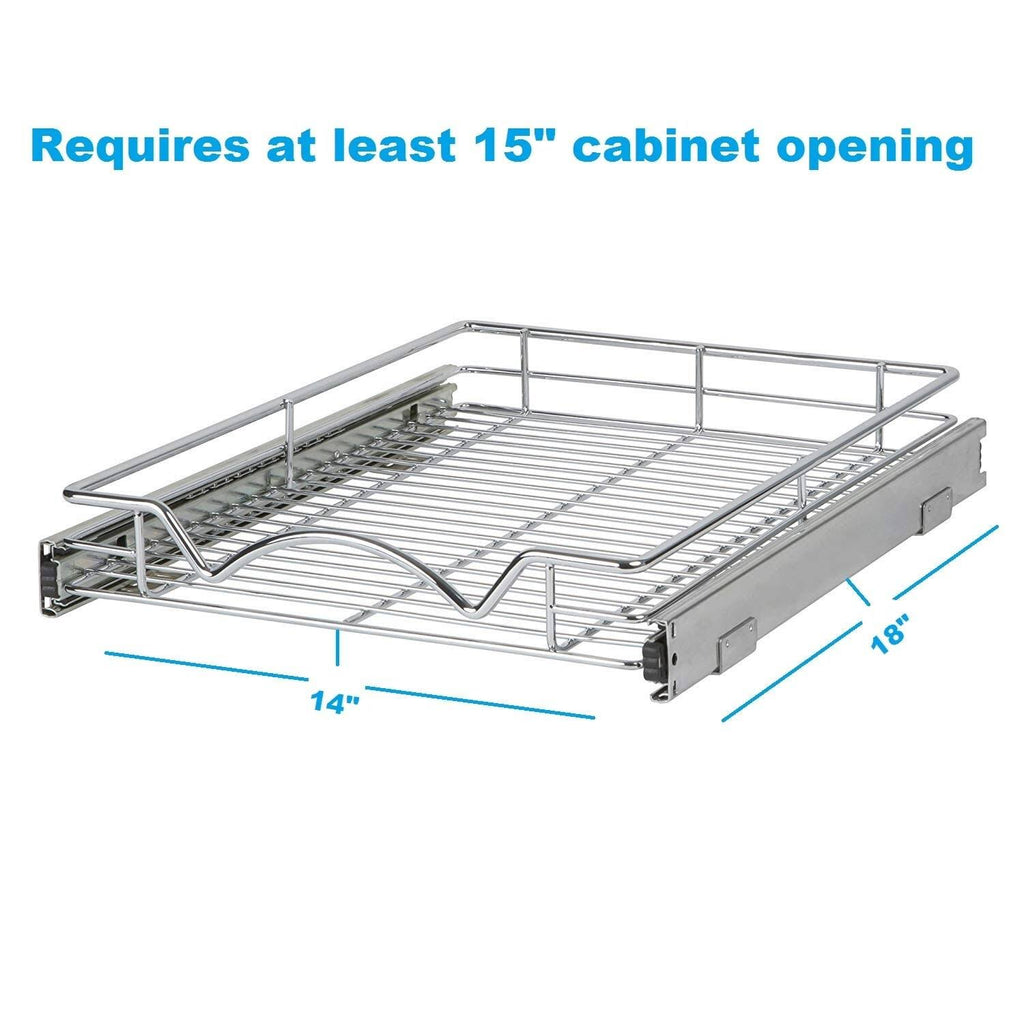 Chrome Slide Out Cabinet Organizer O158273