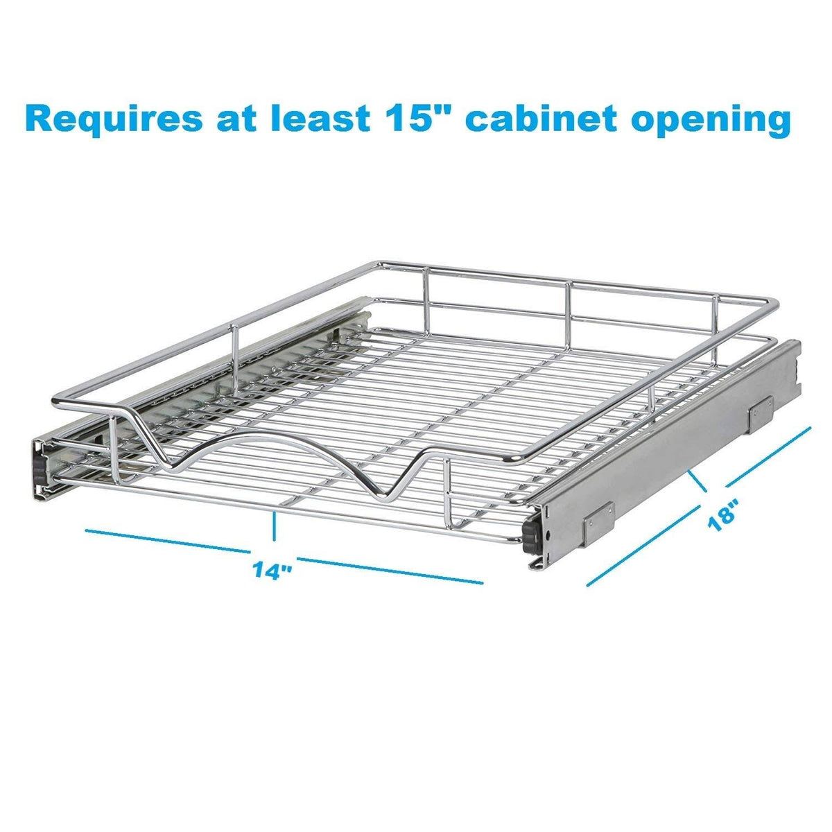 Chrome Slide Out Cabinet Organizer O158273