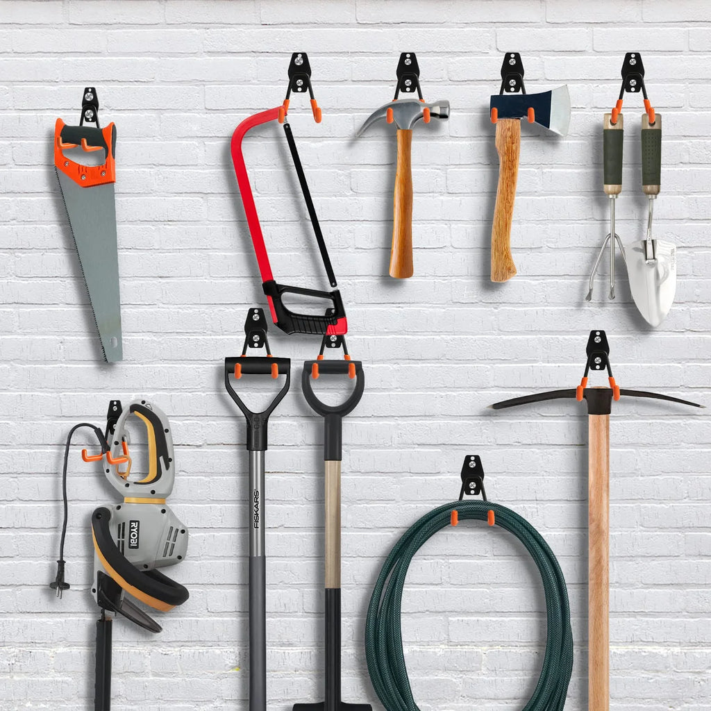 12 Packs Heavy Duty Steel Garage Storage Hooks with Tool Hangers X233