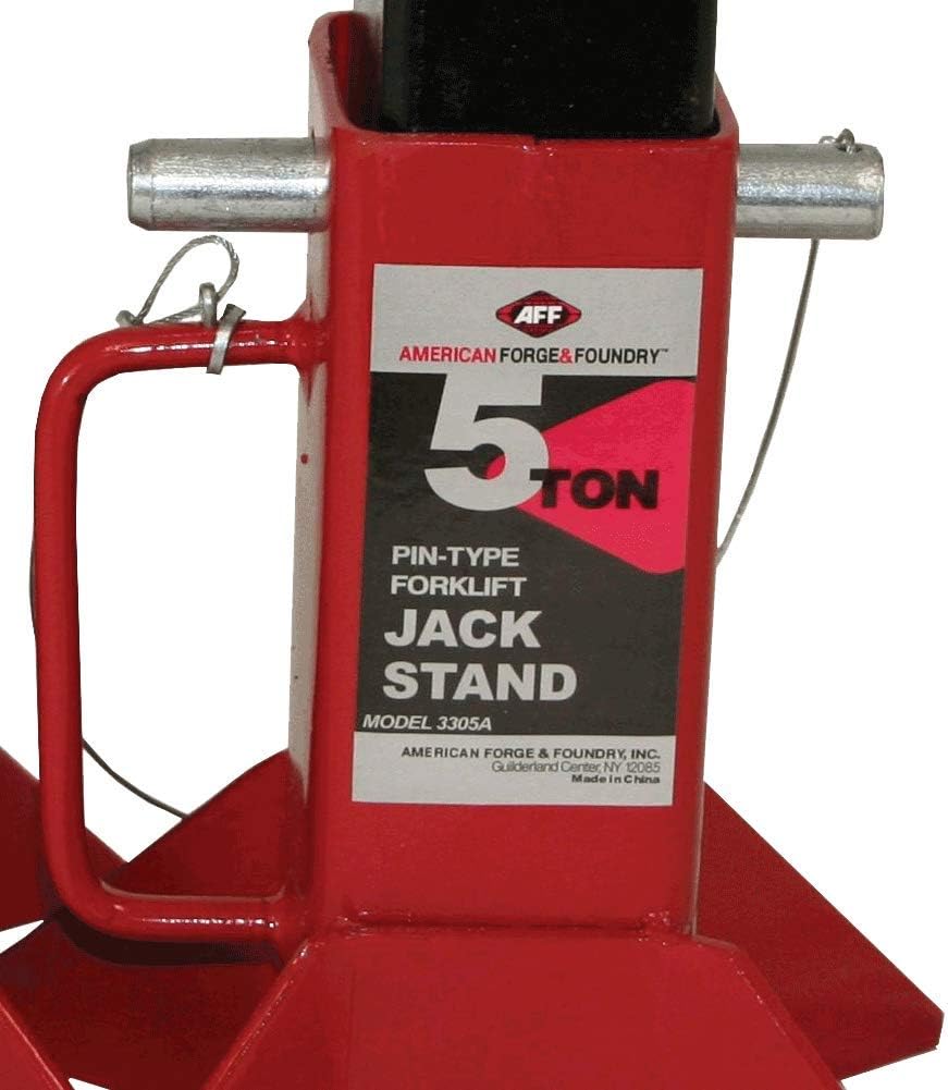Heavy Duty Pin Type Jack Stands, 5 Ton Capacity, 1 Pair I20314