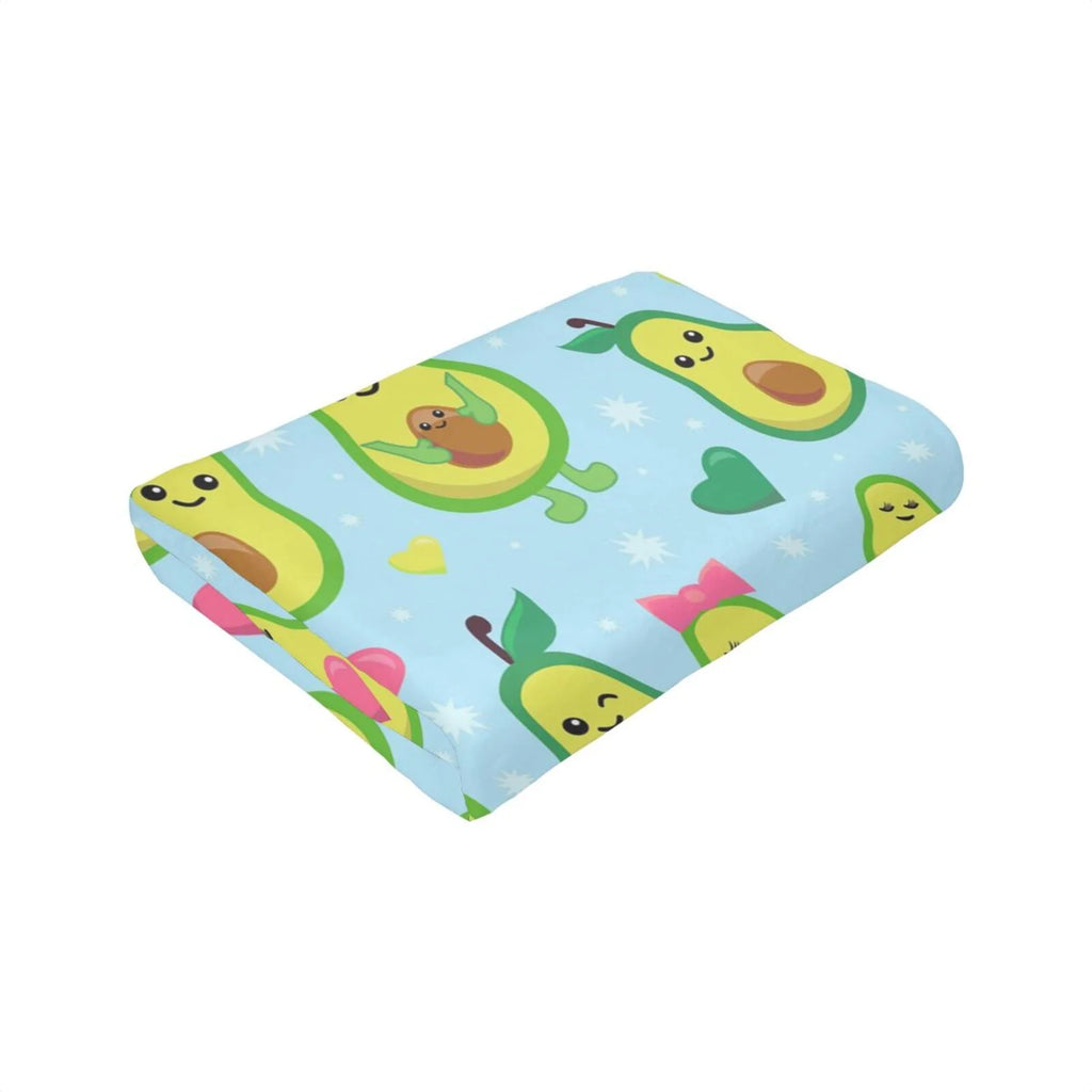 Fleece Plush Cartoon Avocado Flannel Blanket (40"X30") C17504