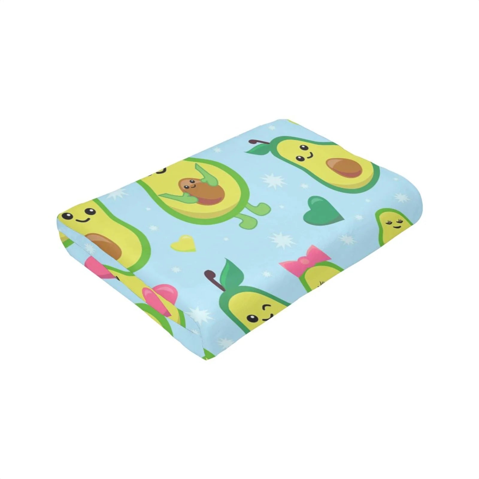 Fleece Plush Cartoon Avocado Flannel Blanket (40"X30") C17504