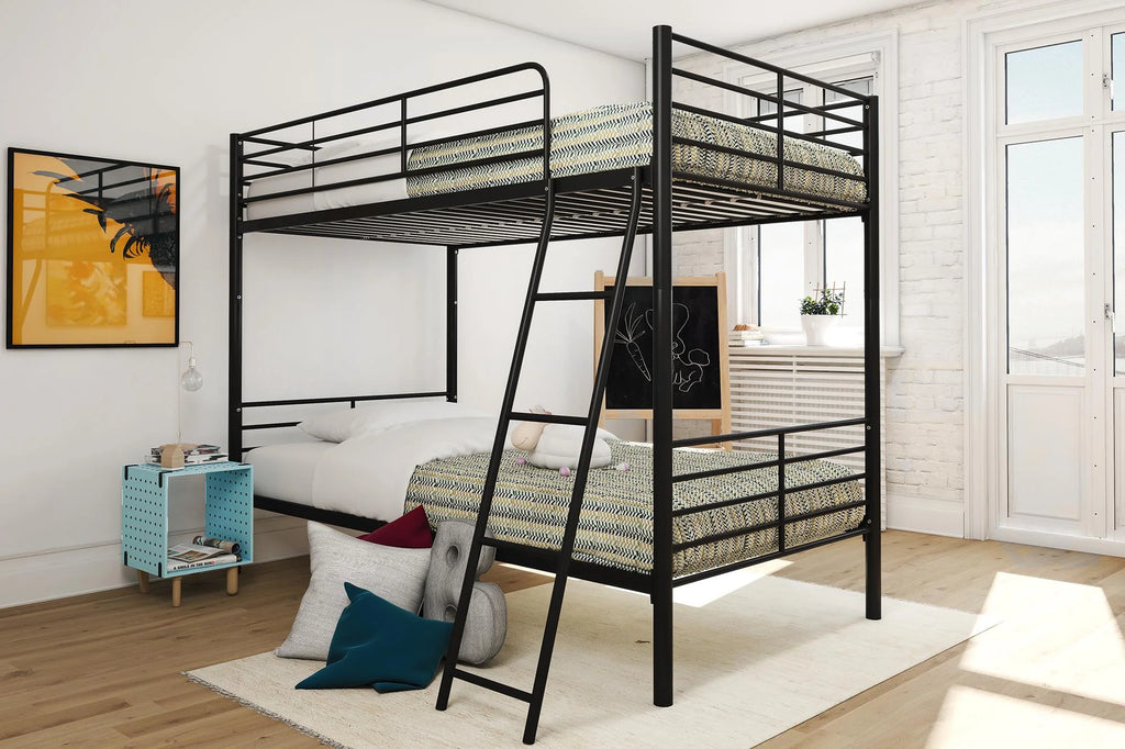 Black Twin over Twin Metal Bunk Bed K161976