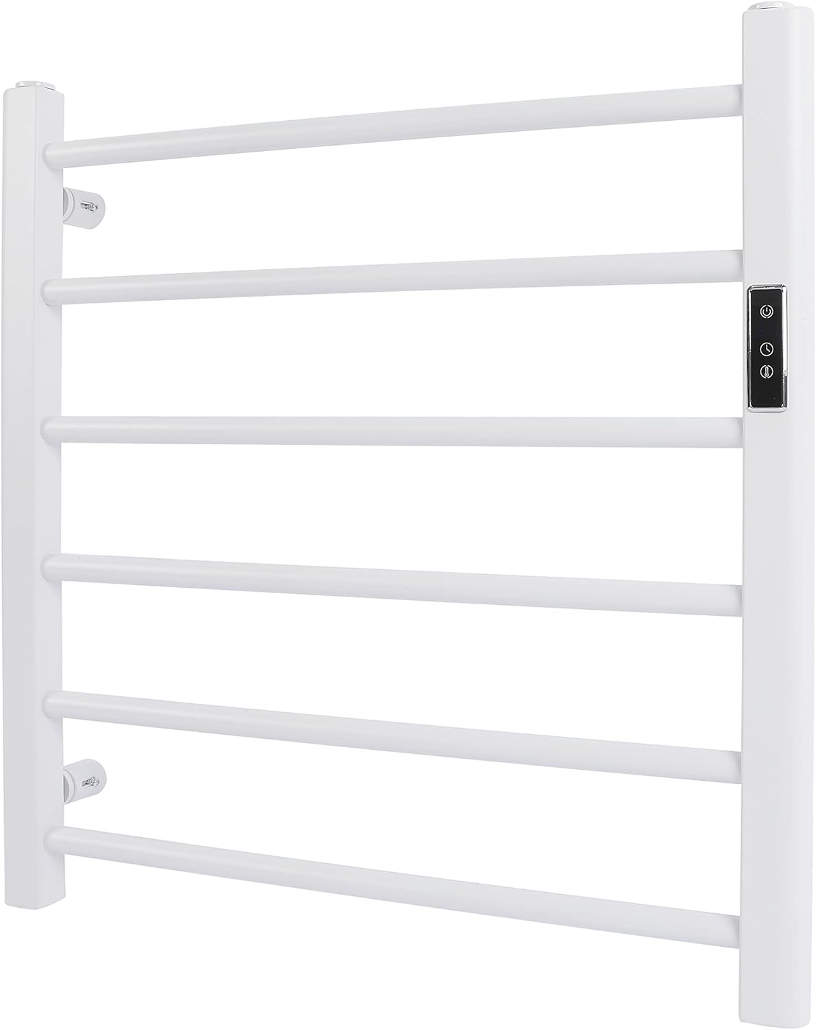 Matte Gray 6 Bars Wall Mounted Heated Towel Warmer W88407