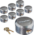 8 Pack Chrome Rekeyable Pin Tumbler Padlock Q605