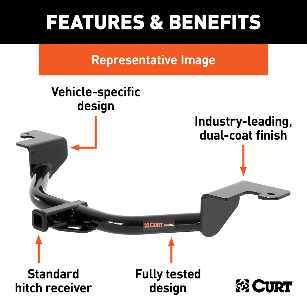 Class 1 Trailer Hitch with Installation Hardware, Pin & Clip E181920