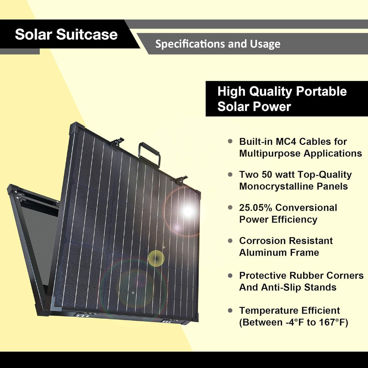 Solar Power Station with 100W Foldable Solar Panel S139