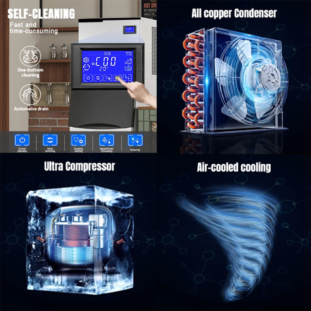 550 LBS/Day Commercial Cube Ice Making Machine X67500