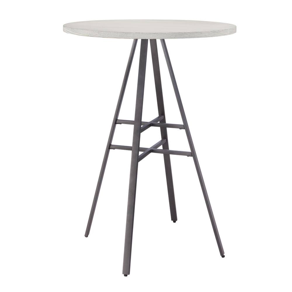 Gray Metal High Pub Table O4883
